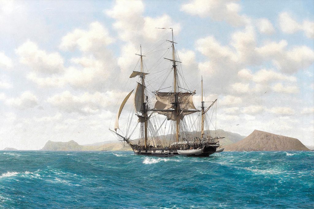 Inca Living Stormglas med Charles Darwin på jordomrejse ombord på HMS Beagle